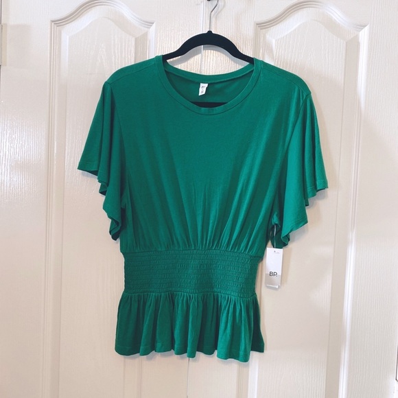BP Tops - BP Woman’s Top Elastic Waist Green Verdant size S